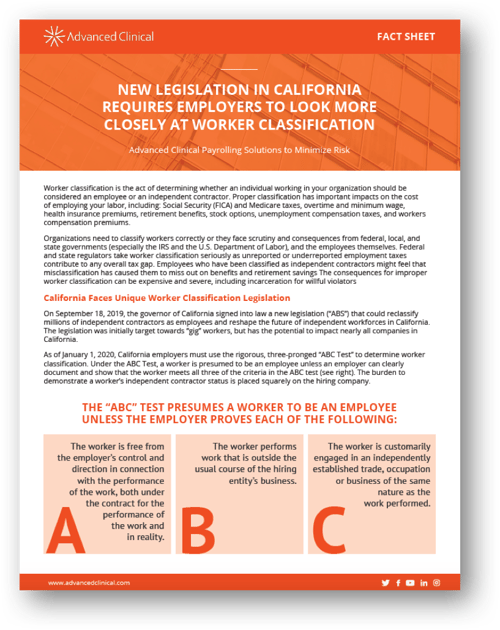 California Employers Fact Sheet